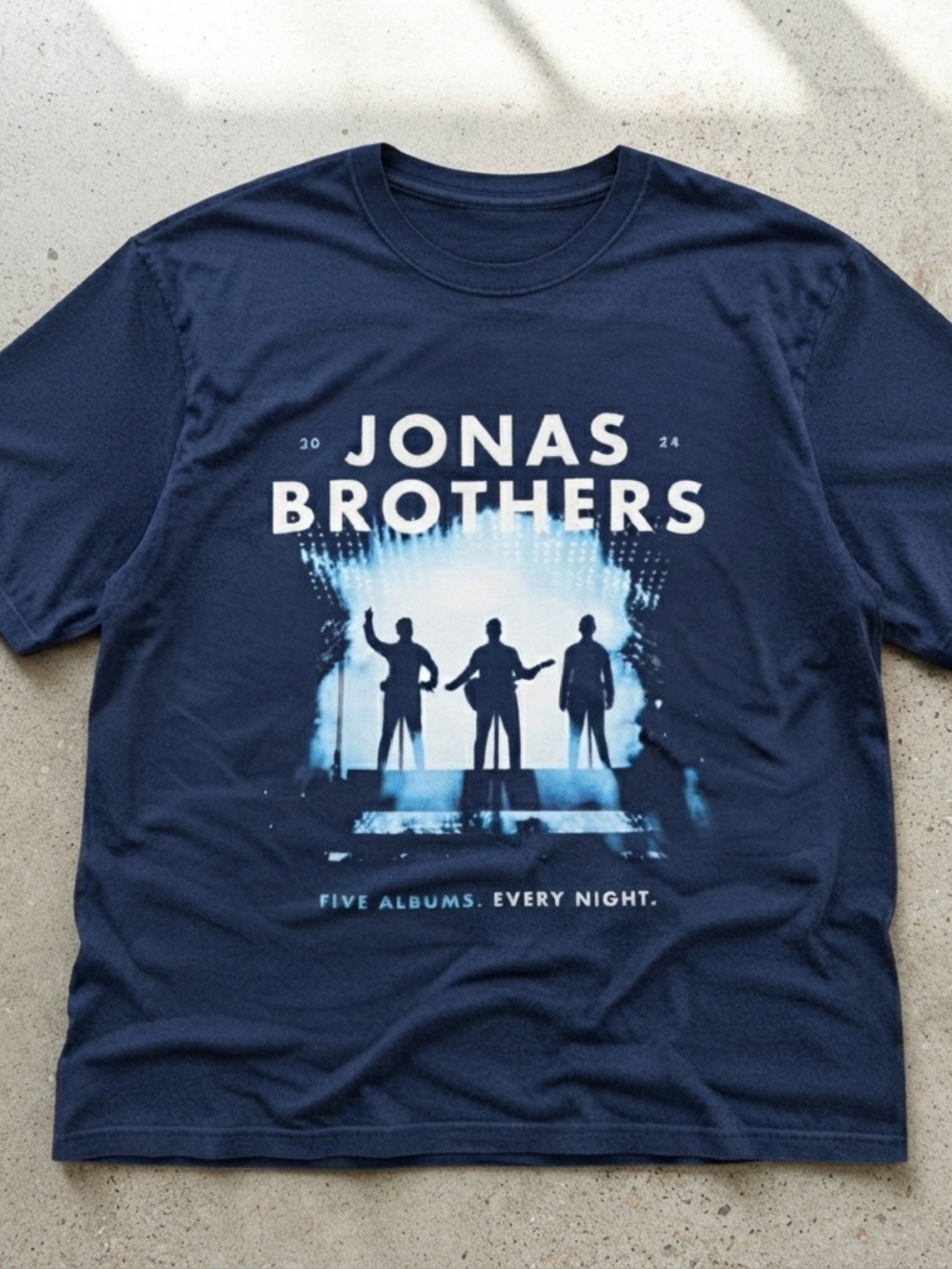 Gildan Navy Jonas Brothers Graphic Tee